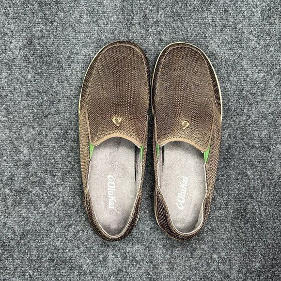 OluKai Nohea Mesh Shoes Men\'s Size 8.5 Brown Slip On Casual Comfort Beach Loafer main image 7